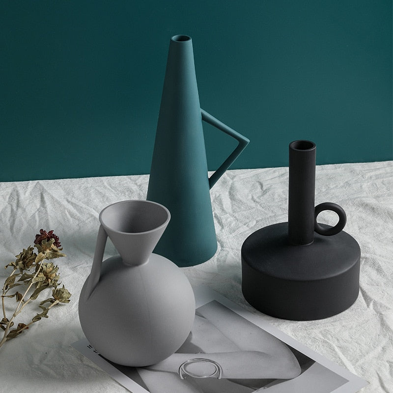 Vilead Decorative Ceramic Modern Nordic Flower Vases