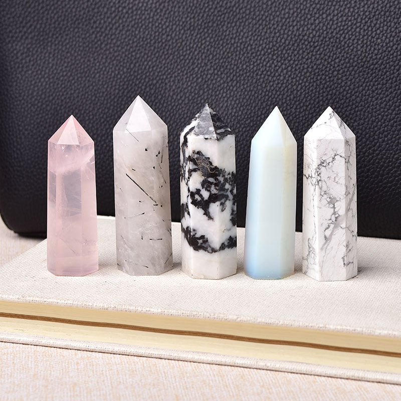 Crystal Point Wands - Various Color Natural Stones